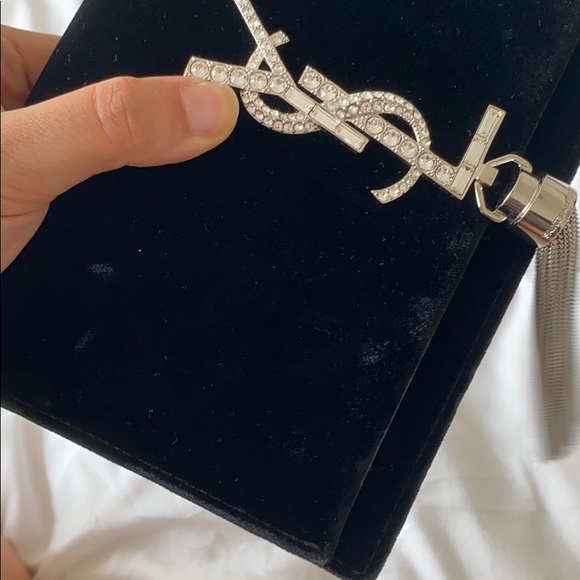 YSL YVES SAINT LAURENT WALLET ON CHAIN WOC BAG - Picture 5 of 9